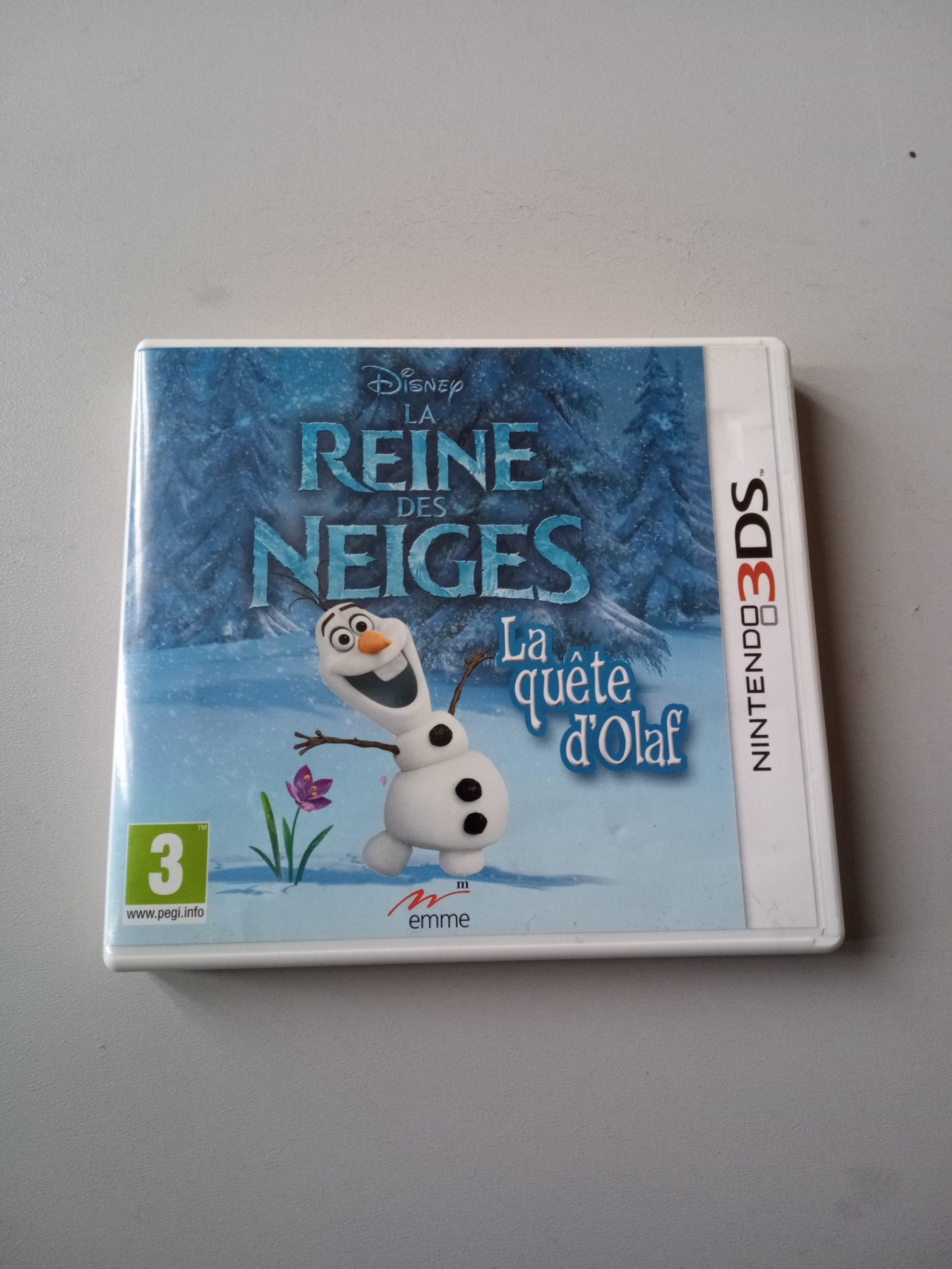 reine des neiges quête la d'olaf 3ds