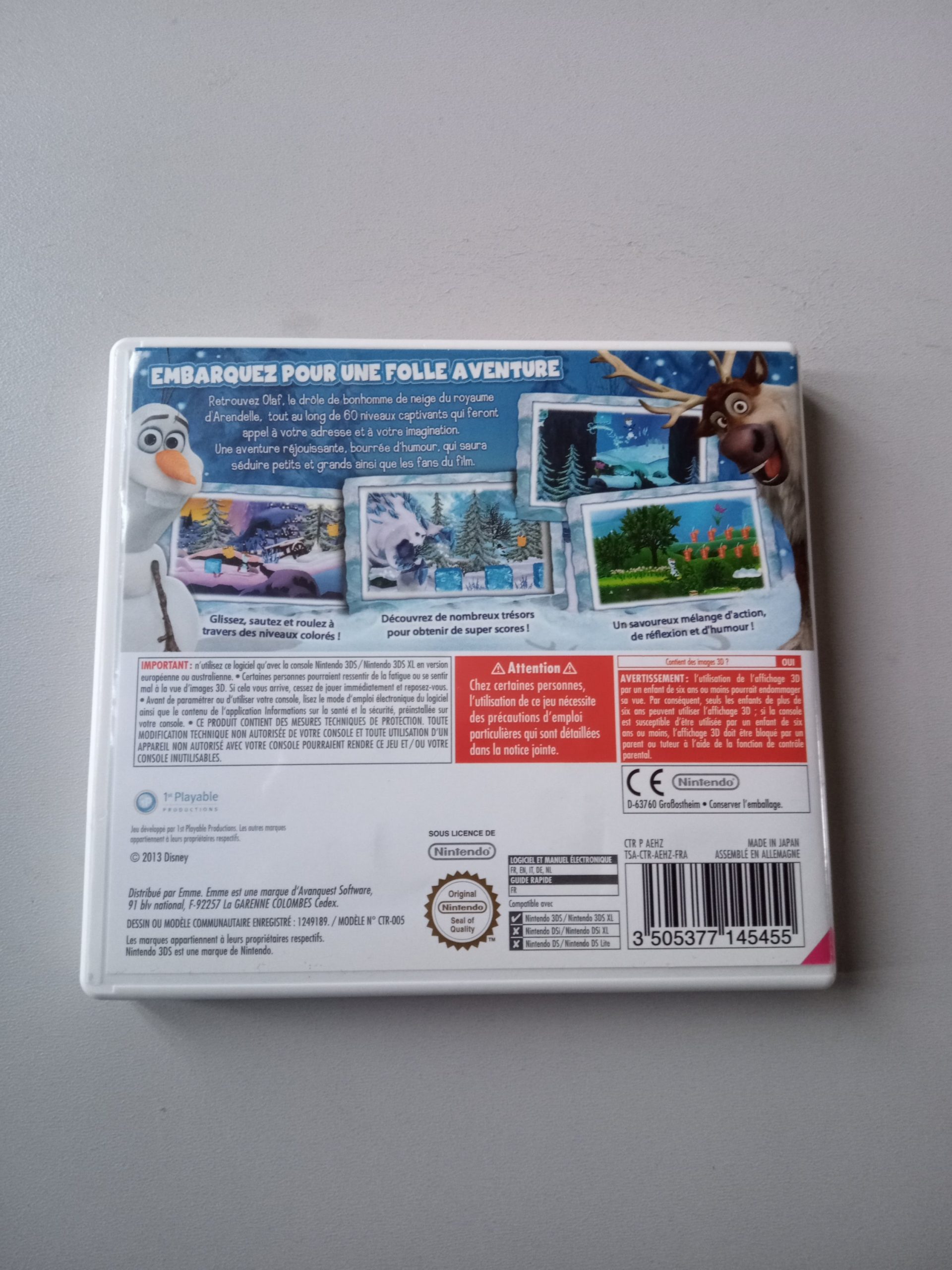 reine des neiges quête la d'olaf 3ds – Image 2